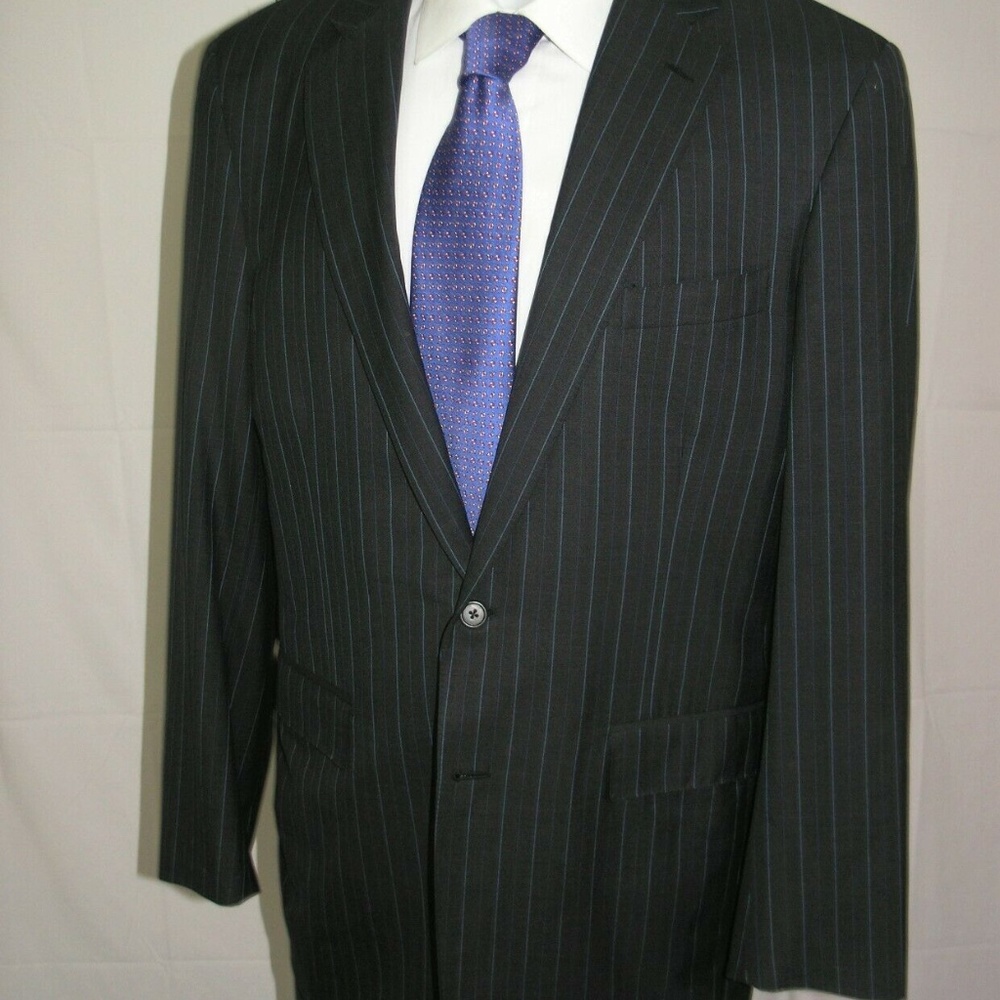 Mr. Ned Canvassed Custom Made Flat Front Dark Gra… - image 6